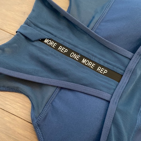 ZYIA All Star Bra Grey High Impact Full Coverage Large Blue - Picture 8 of 8